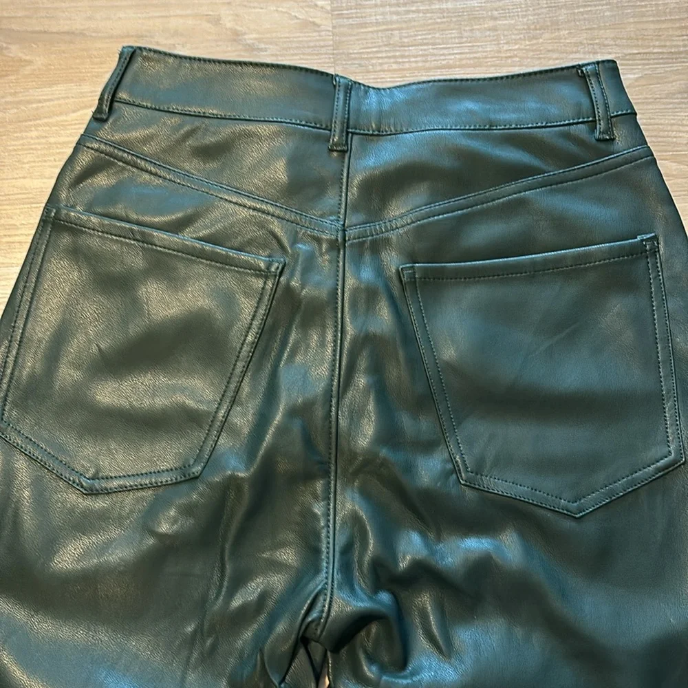 Express High Rise Leather Pants - Picture 3 of 6